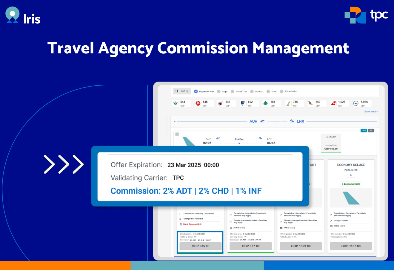 Iris Commission Manager for Travel Agencies